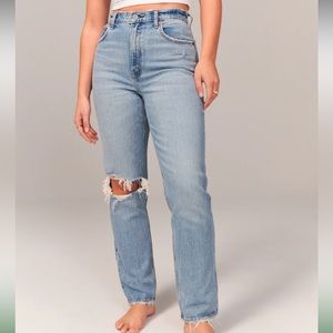 Abercrombie curve love ultra high rise 90’s straight jean